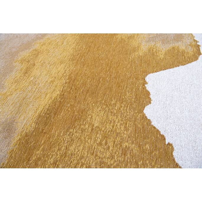 Haper Geometric Abstract Modern Non Skid Woven Area Rug By HomeRoots - 48' X '48' X '0.12