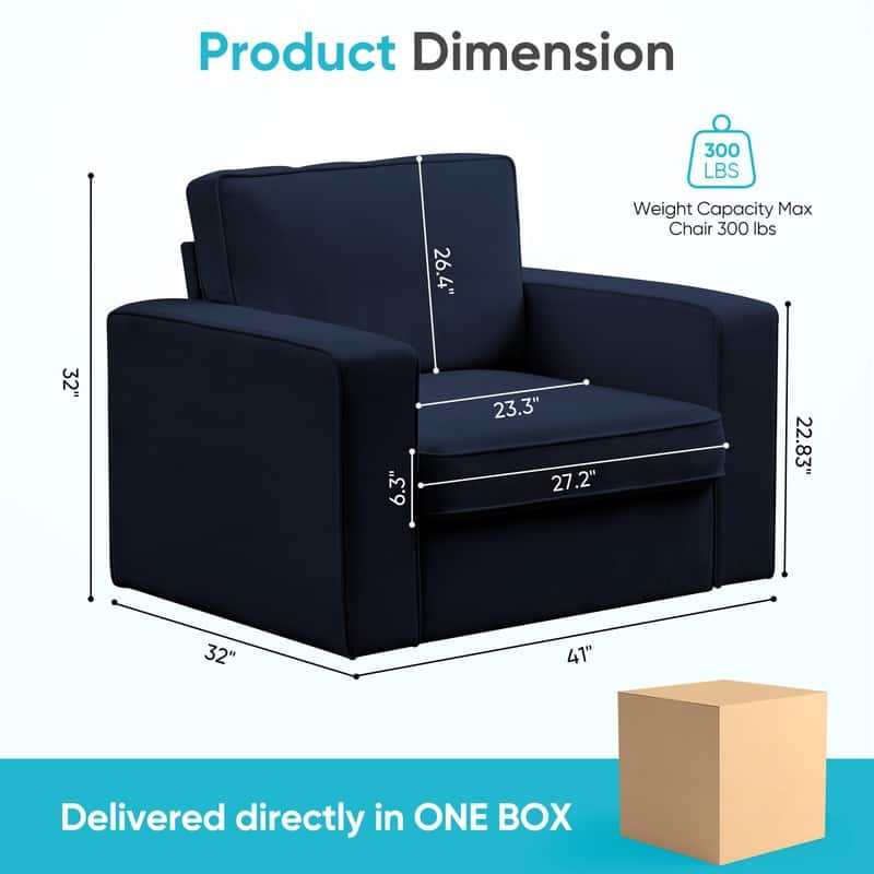 Mixoy Modern 360-degree Accent Swivel Chair,Chenille Upholstered Single Sofa Armchair