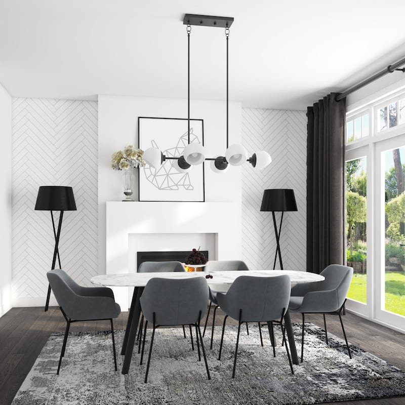 Prominence Home Stoll Chandelier with Opal Glass