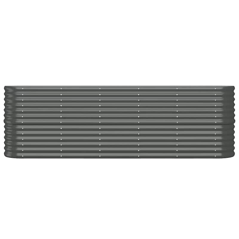 vidaXL Garden Raised Bed Patio Outdoor Raised Planter Box Powder-coated Steel