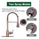 preview thumbnail 7 of 26, Copper Pre-Rinse Spring Kitchen Faucet Single Level Handle and Pull Down Sprayer