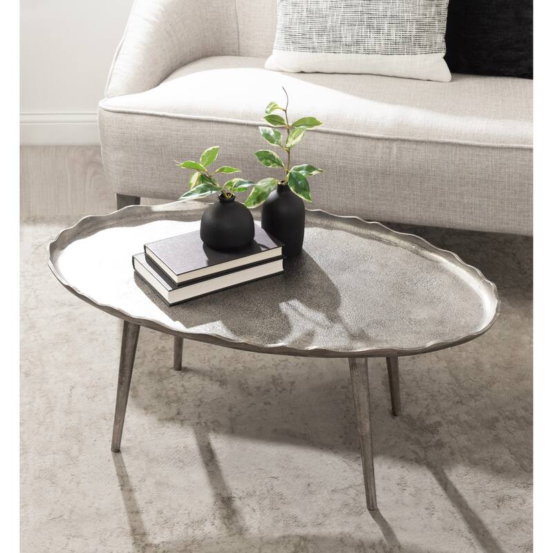 Kate and Laurel Alessia Oval Coffee Table