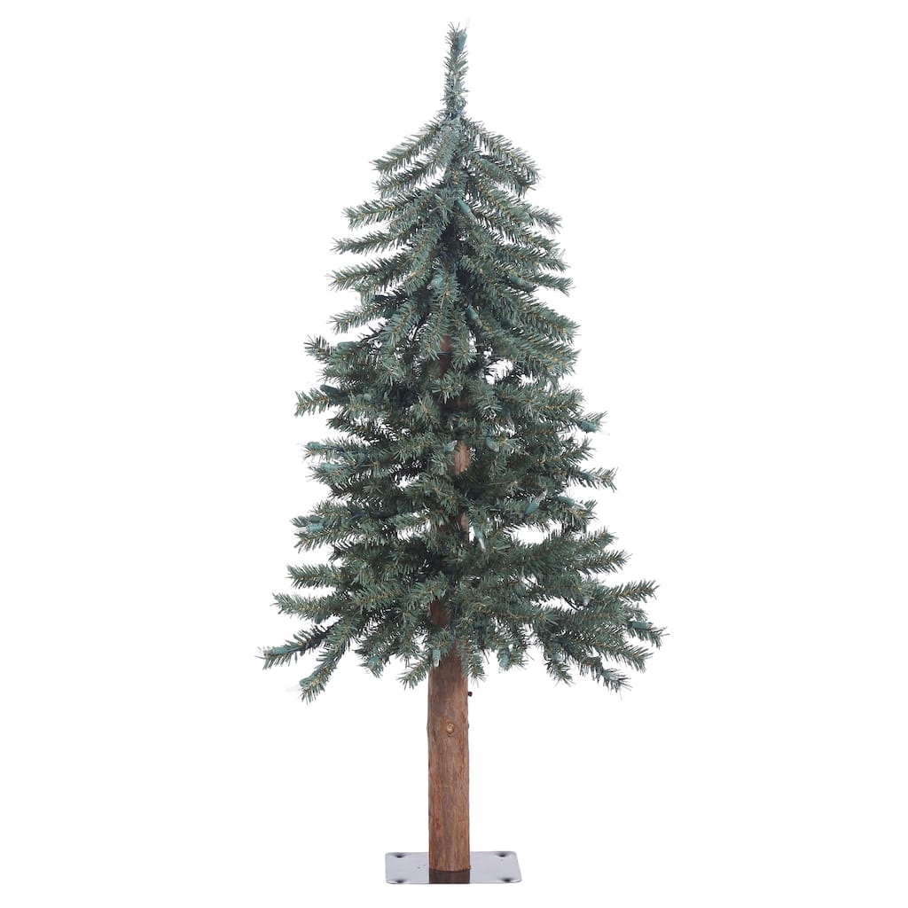 Vickerman Natural Bark Alpine 3-foot Unlit Artificial Christmas Tree