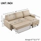 preview thumbnail 7 of 5, Harper & Bright Designs 84 inch Pull out Sleeper Sectional Sofa Storage Chaise with Storage