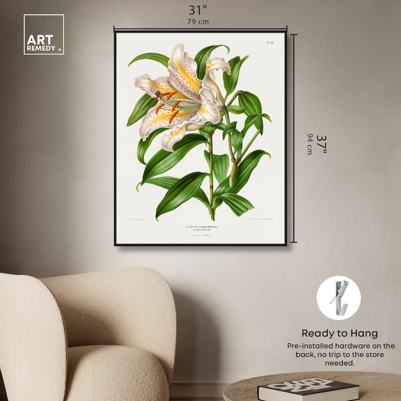 Lilium Speciosum Imperiale Canvas by Art Remedy