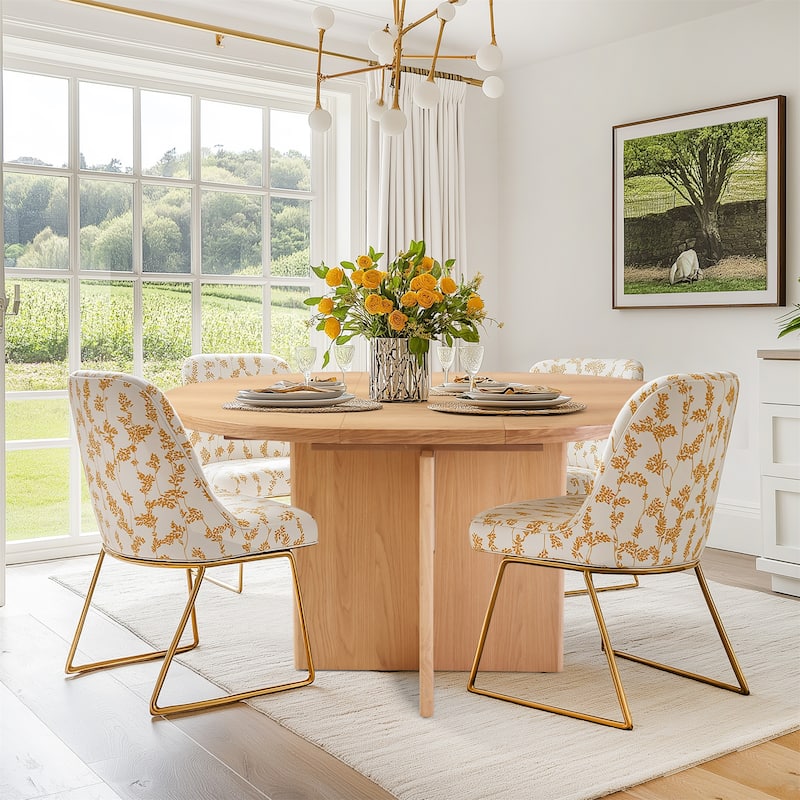 Extendable Solid Wood Dining Table for Small Spaces