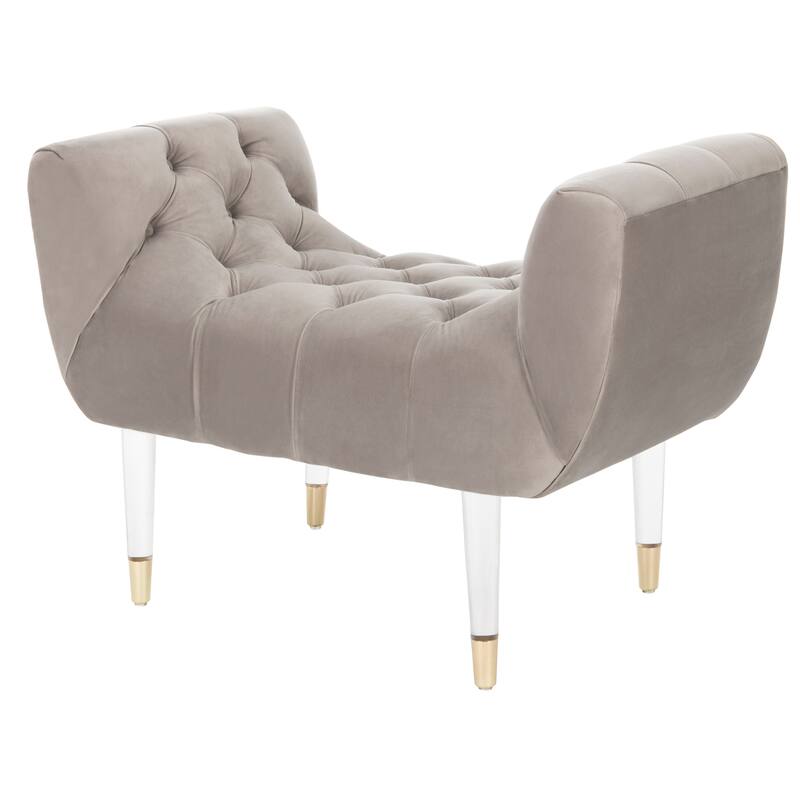 SAFAVIEH Couture Hedie Tufted Acrylic Bench - 35Wx21Dx24H
