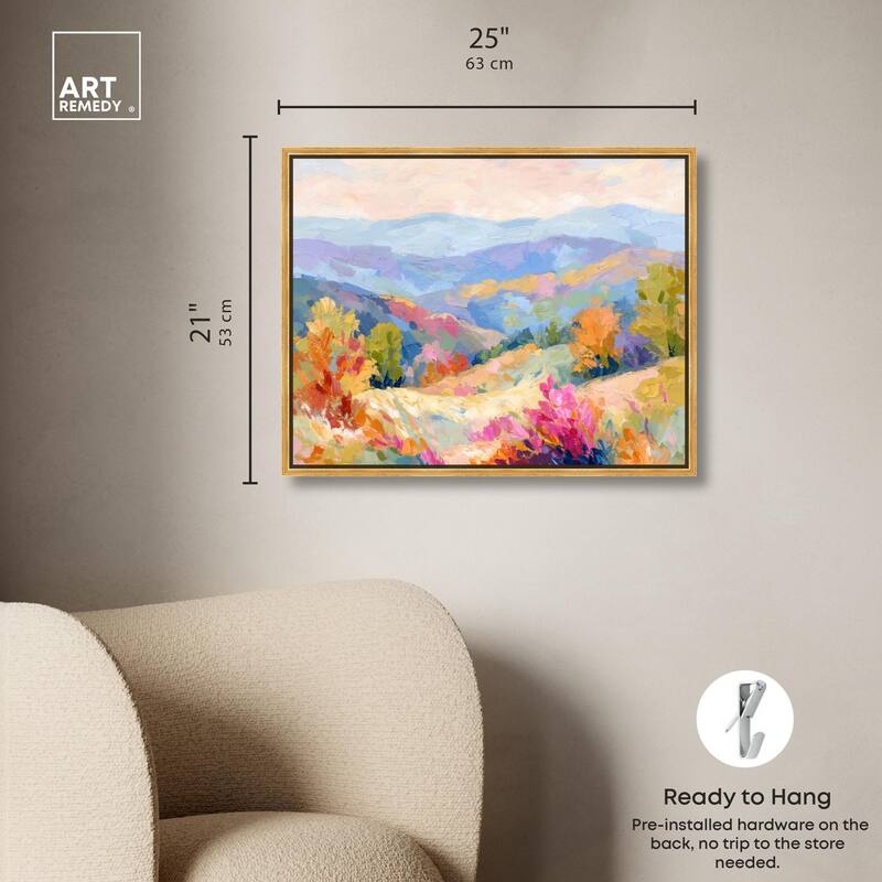 Colorful Valley II Canvas by Art Remedy