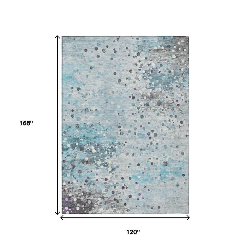 HomeRoots Abstract Transitional Rectangle Outdoor Rug