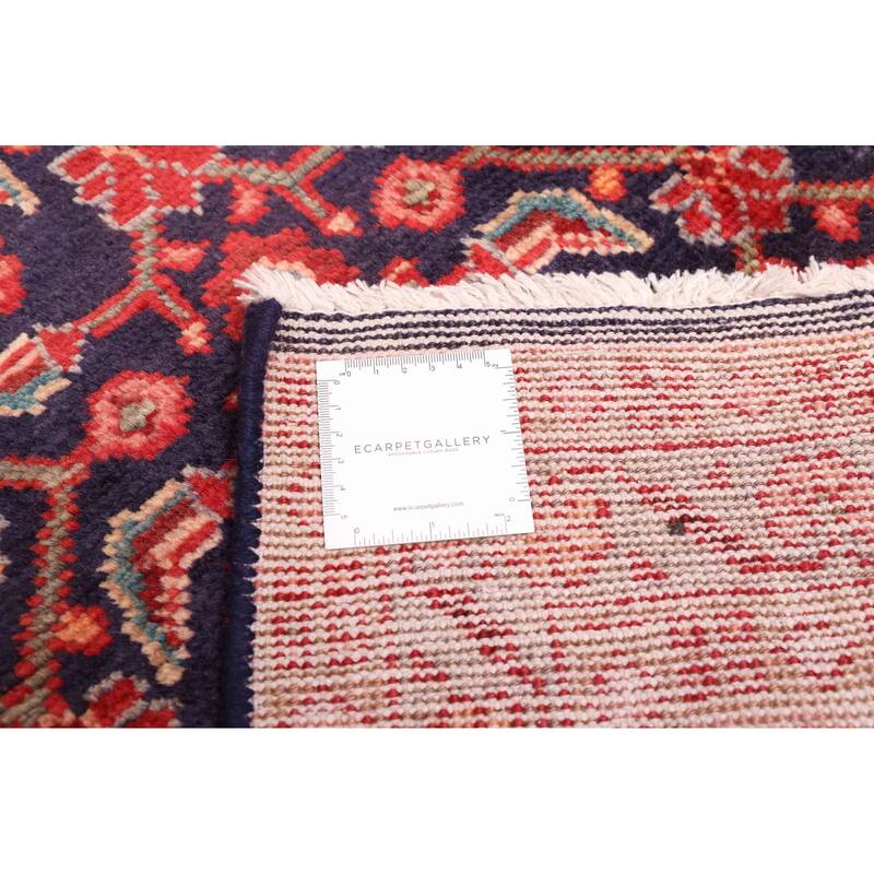 ECARPETGALLERY Hand-knotted Andelz Dark Navy Wool Rug - 3'7 x 10'10