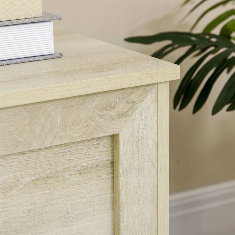 30" Farmhouse Storage Chest, Lift Top Box Organizer with Safety Hinge