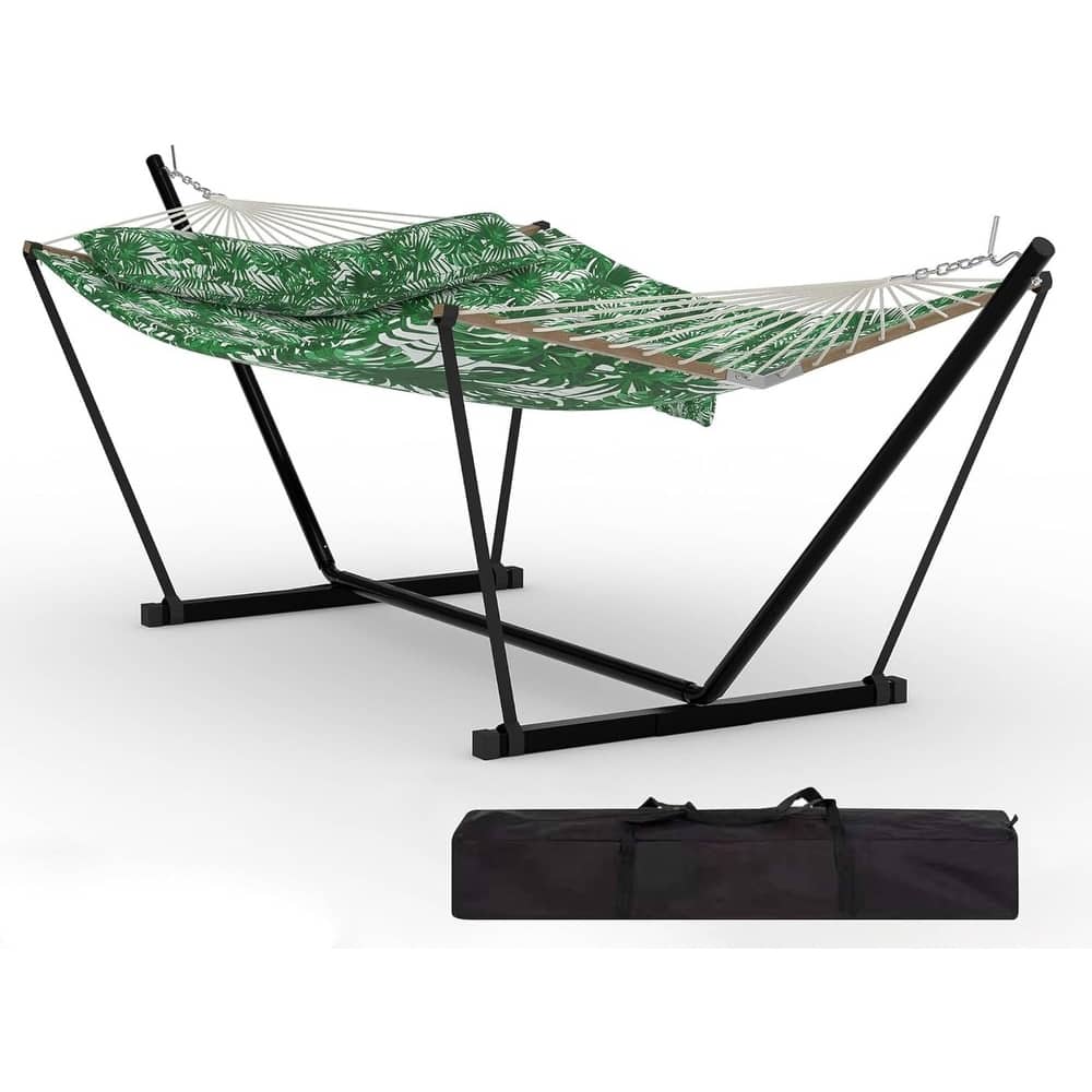450 LBS Capacity, Double Outdoor Hammock for Patio, Backyard, Garden, Beach