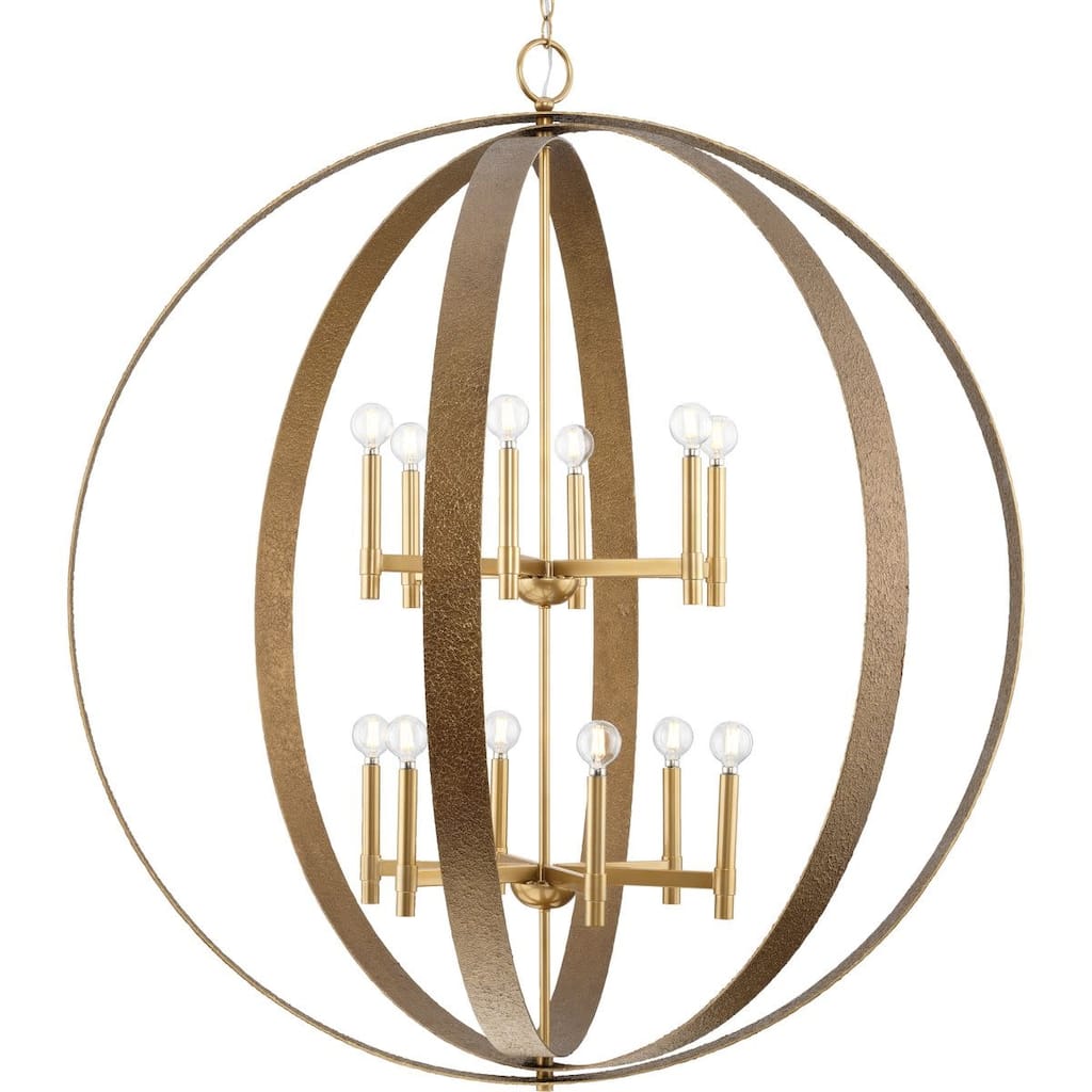 Progress Lighting P400409 Allegheny 12 Light 43" Wide Globe Chandelier