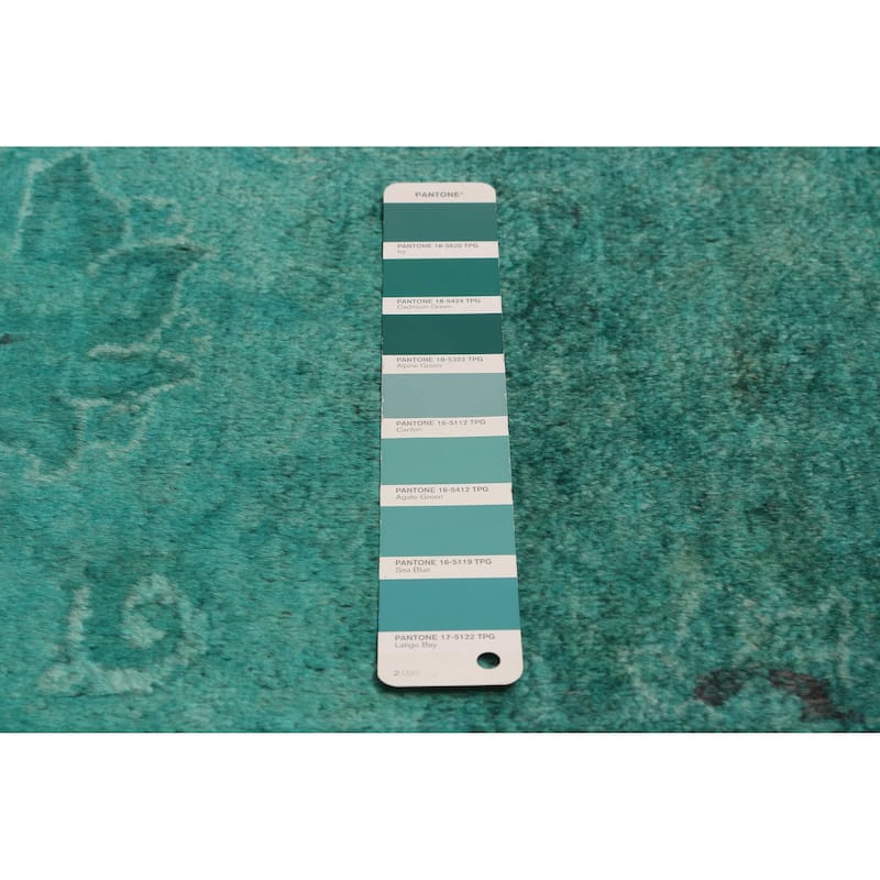 ECARPETGALLERY Hand-knotted Vibrance Teal Wool Rug - 8'10 x 12'1
