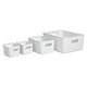 preview thumbnail 4 of 3, Set of 4 Ribbed bins