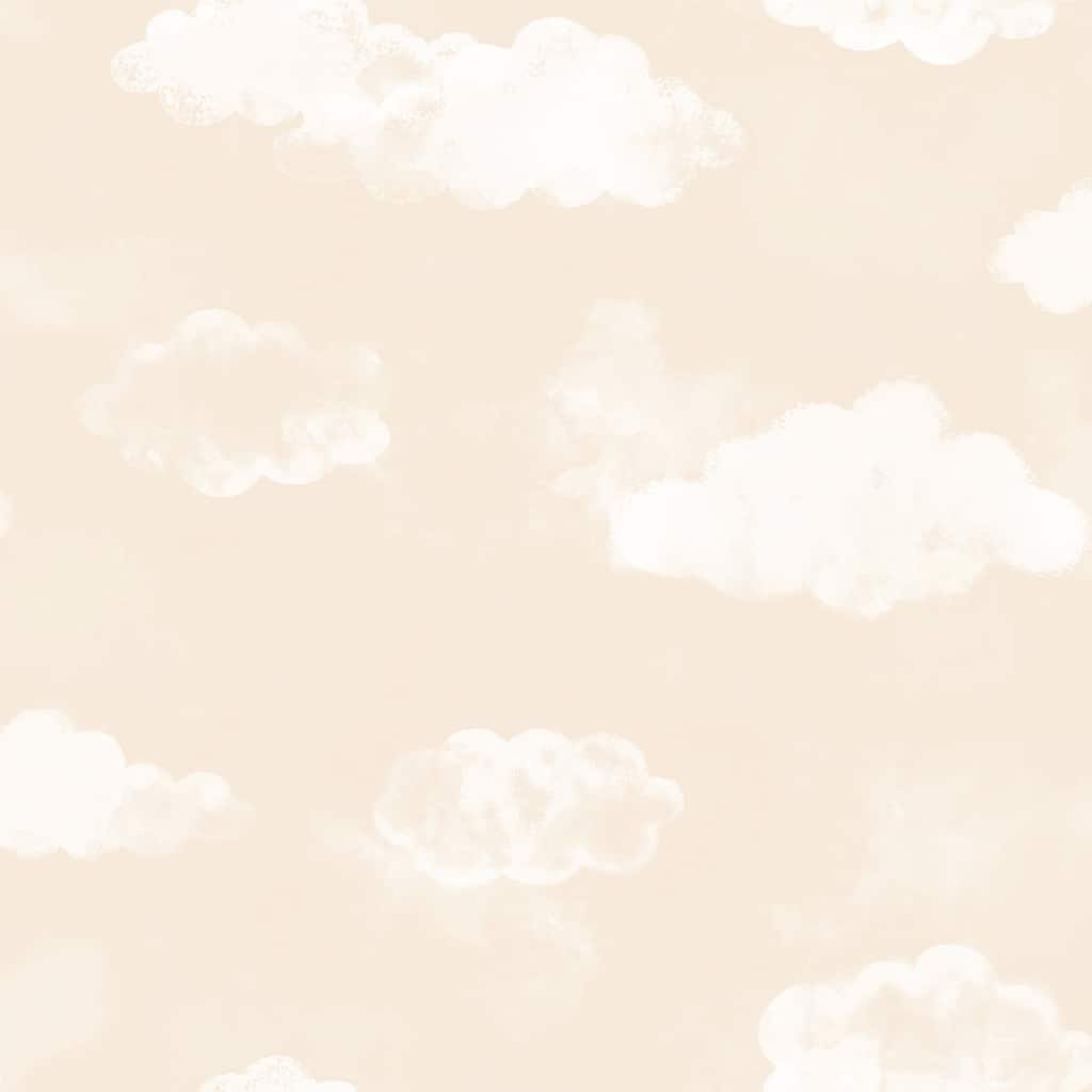 Galerie Wallcoverings Tiny Tots 2 Billowing Clouds Non-woven Matte Wallpaper Roll