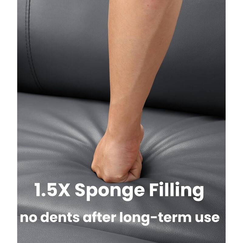 Oversized Manual Recliner Chair, with Cup Holders and Side Pockets