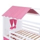 preview thumbnail 8 of 9, [Impression & Beautiful] Twin Size Bunk Wood House Bed with Elegant Windows, Sills and Tent