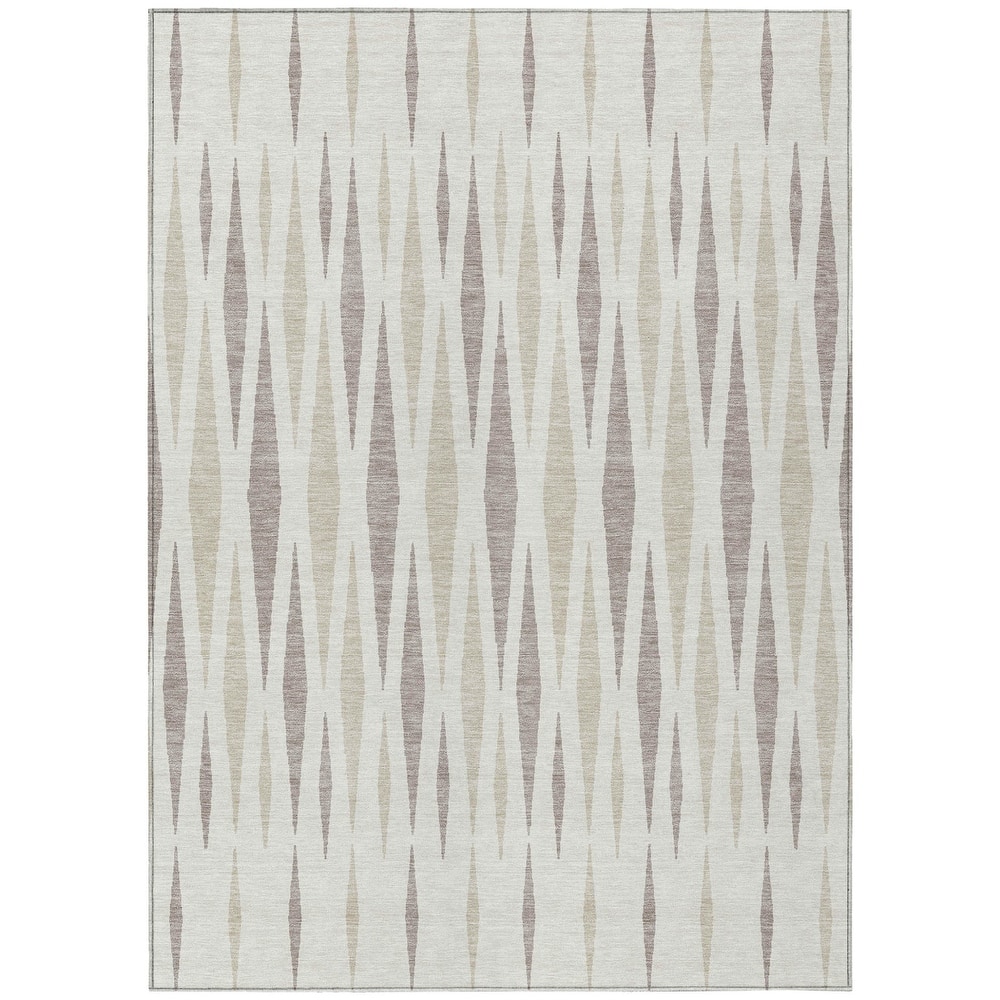 HomeRoots Geometric Transitional Rectangle Outdoor Rug