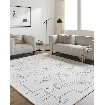 Junior Casual Solid Color Wool Area Rug