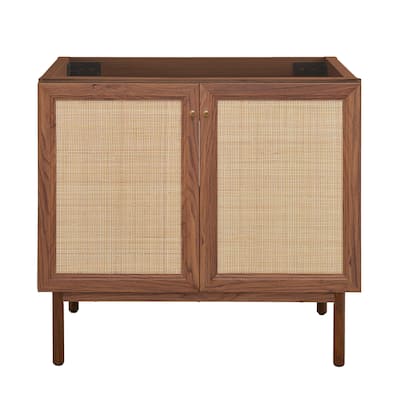 Swiss Madison Chaux 36" Freestanding Bathroom Vanity Cabinet without Top in Brown Oak