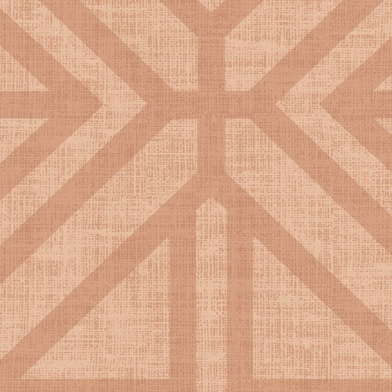 A-Street Prints Hesper Rust Geometric Wallpaper