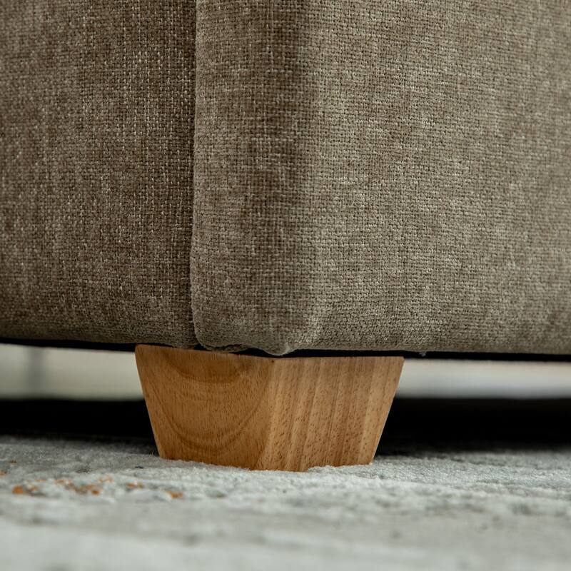 60.2" Chenille Upholstered Storage Bench with Flip-Top & Soft-Close Hinges