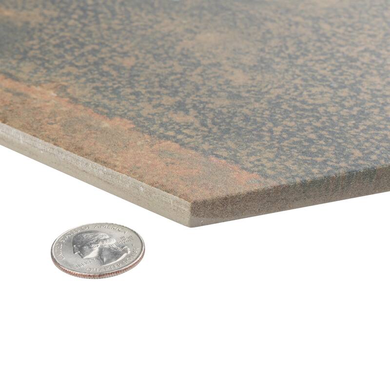 Merola Tile Maheno Hex Mix 8-5/8" x 9-7/8" Porcelain Floor and Wall Tile