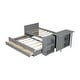 preview thumbnail 13 of 16, Twin Size Multifunctional Wood Platform Bed w/ Desk & Storage Shelf at the End of the Bed, Built-in Trundle & 3 Drawers, White