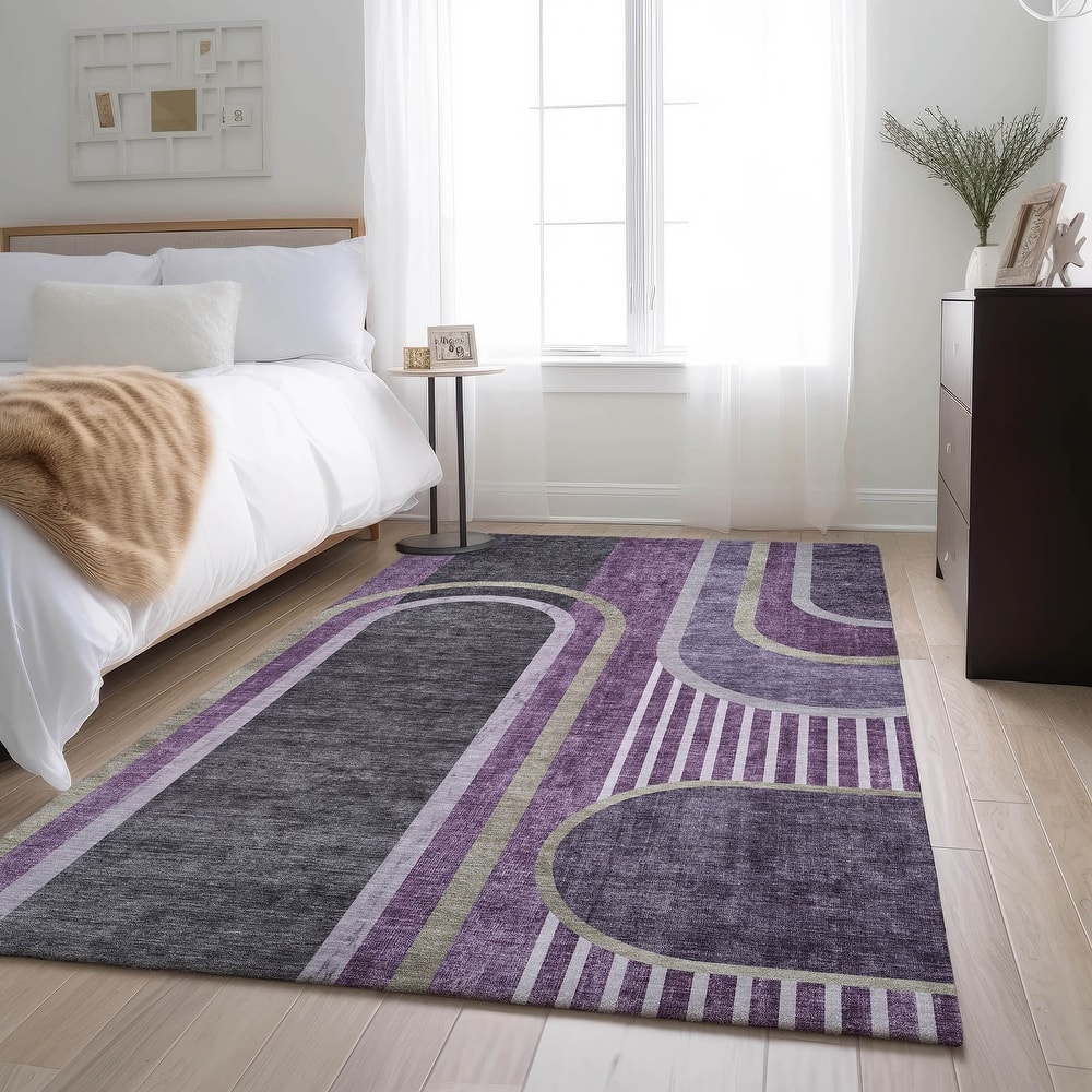Premium Washable Super Soft Contemporary Deco Mayfield Rug