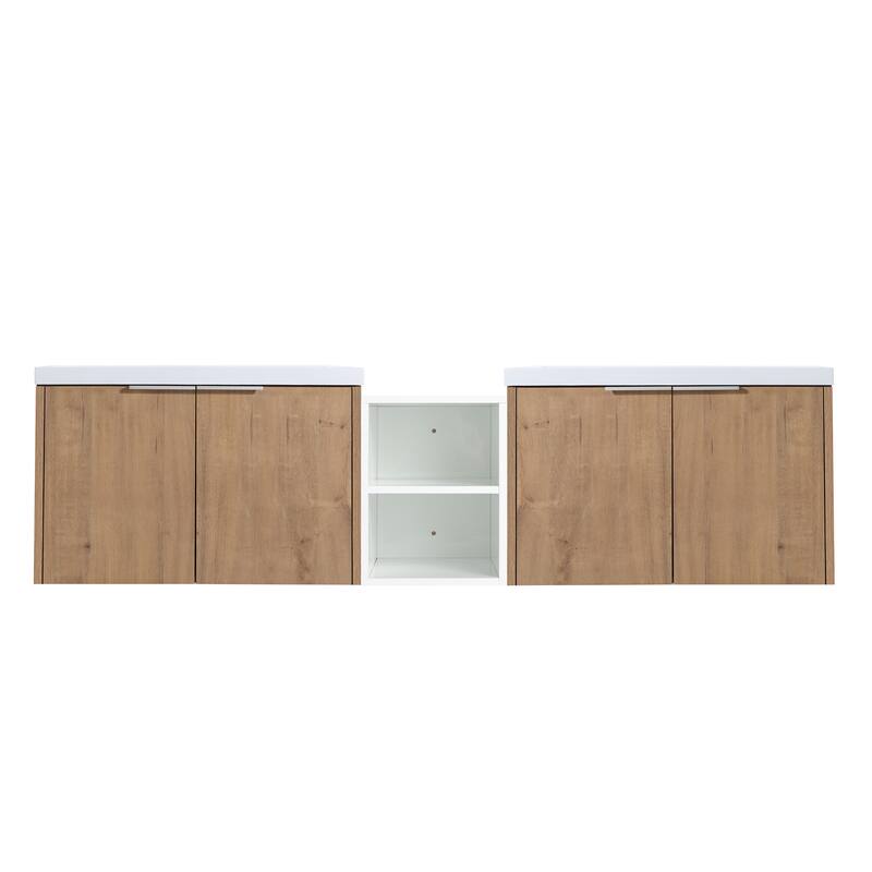 Topcraft Wall-Mounted Bathroom Vanity With Sink