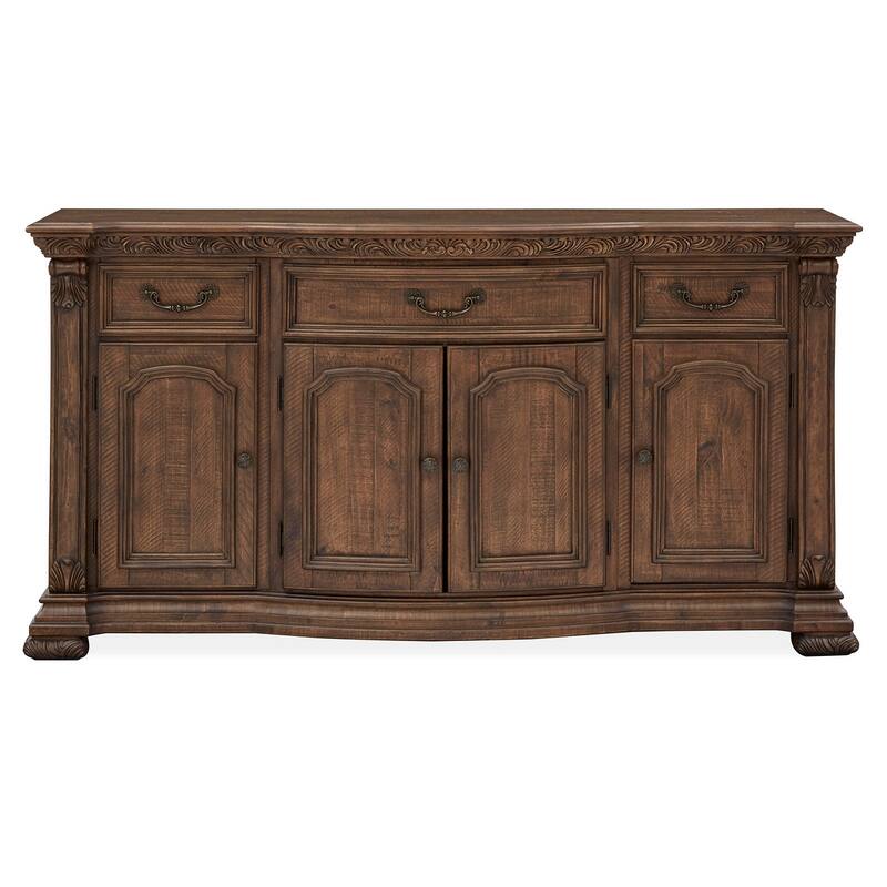 Magnussen Home Durango Willadeene Brown Buffet - 68.63''W x 20''D x 36''H
