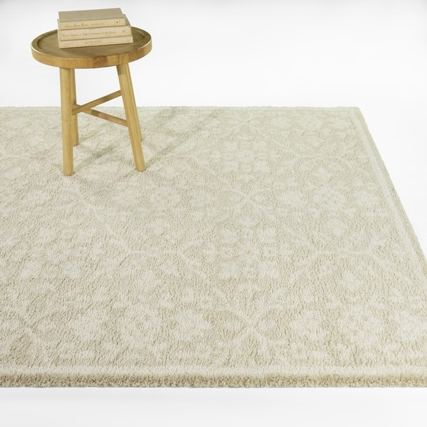 slide 2 of 5, Wynn Minimalist Traditional Area Rug 5'3" x 7' - Beige/Cream