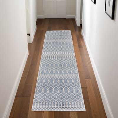 Pexep Power Loomed Low Pile Soft Area Rug By HomeRoots - 96' X '26' X '0.25
