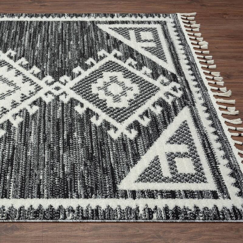 Luxe Weavers South Western Fringe Geometric Area Rug for Living Rooms