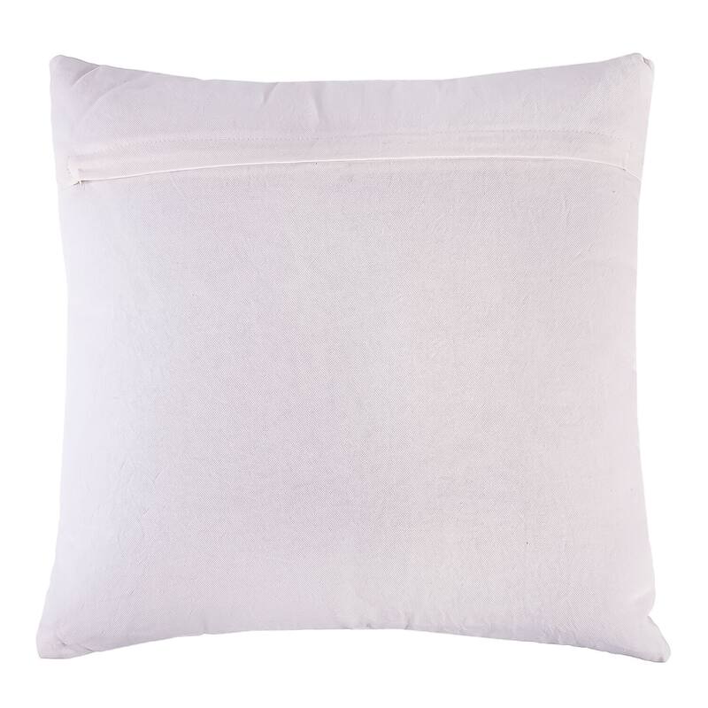 Christmas Tree Cotton Embroidered Decorative Throw Pillow in Beige