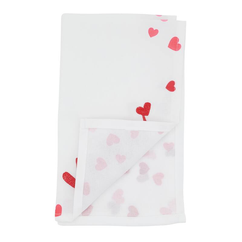 Text Script Decorative Napkins (Set of 4) - Playful Motif Detail for Dining and Entertaining, 20"x20"