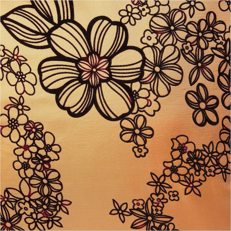 Violet Linen Silky Bloom Daisy Flower Pattern, 17 Inch x 17 Inch, Square, Decorative Accent Throw Pillow