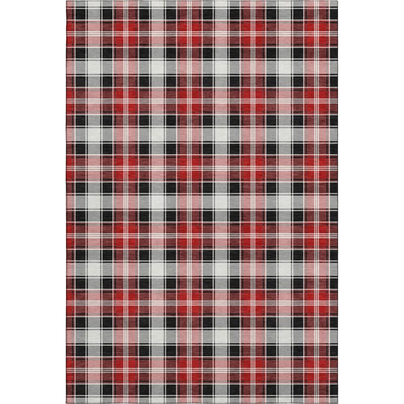 Premium Washable Super Soft Christmas Plaid Mayfield Rug