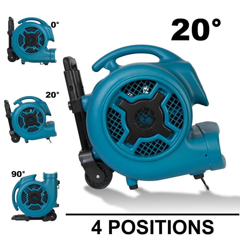 XPOWER 3 Speed Air Mover, Carpet Dryer, Floor Fan, Blower with