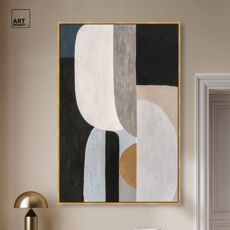 Interlocking Segments II Canvas by Art Remedy