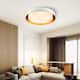 Modern Minimalist Metal Shaded Drum Flush Mount Ceiling Light