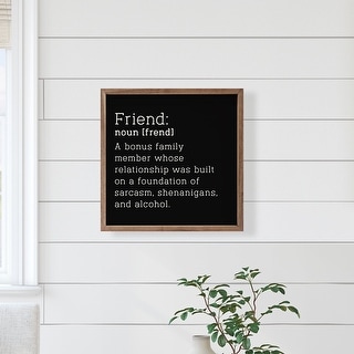 Friend Definition Black - Bed Bath & Beyond - 42710768
