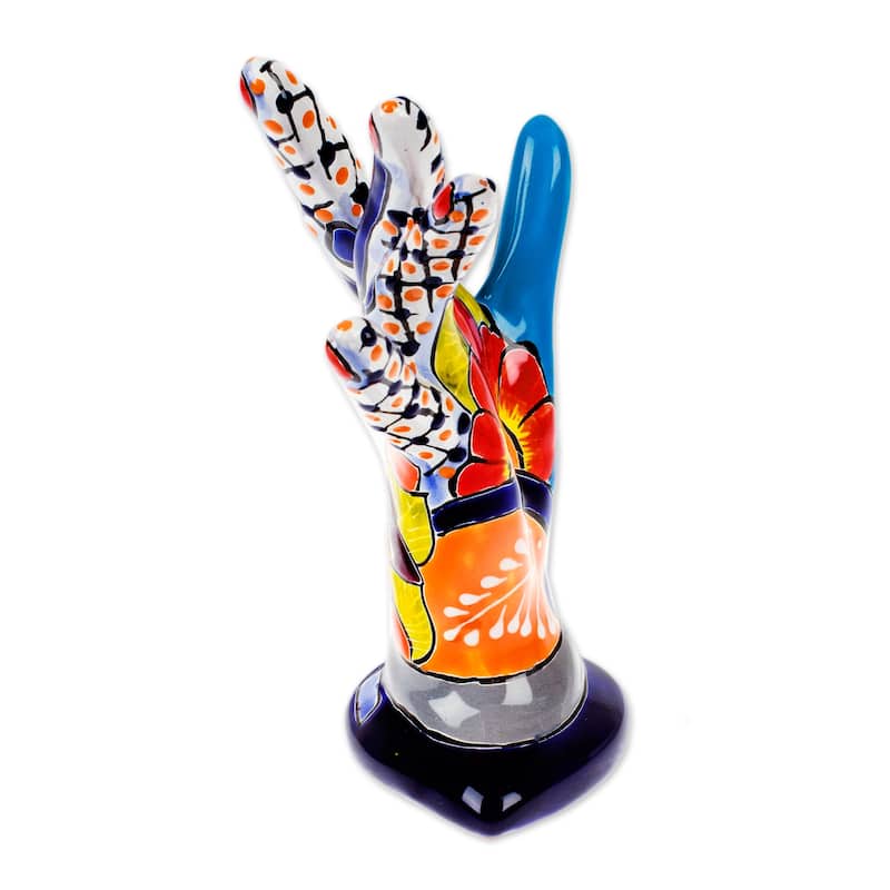 Novica Handmade Precious Customs Ceramic Jewelry Holder