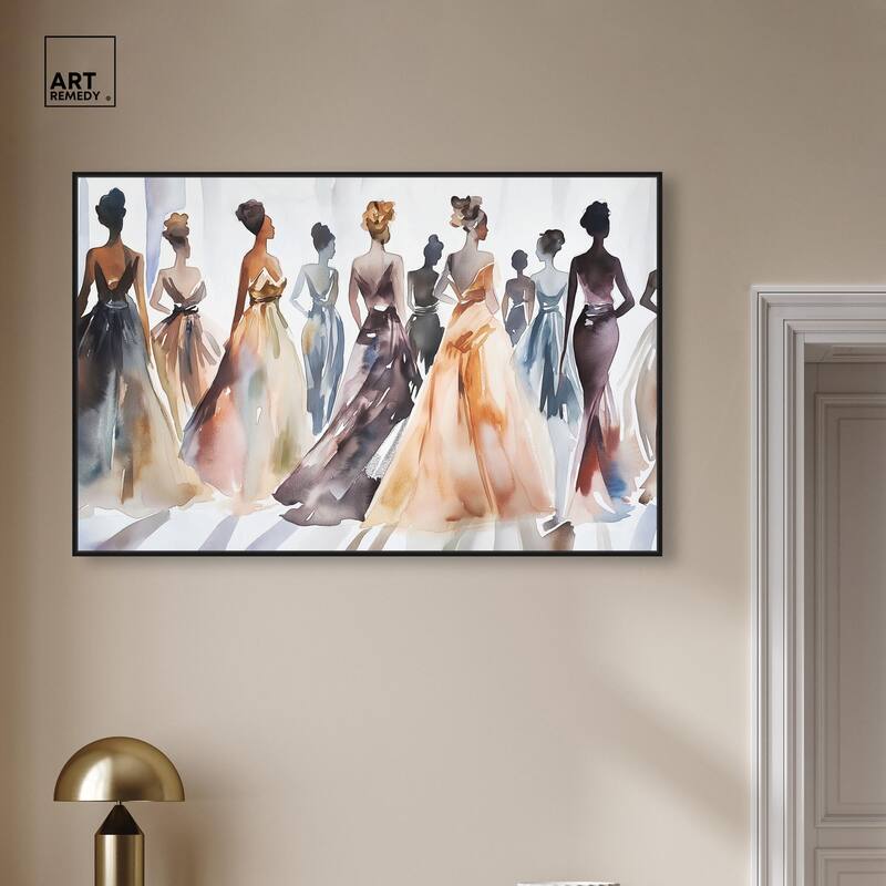 Model Lineup Canvas by Art Remedy