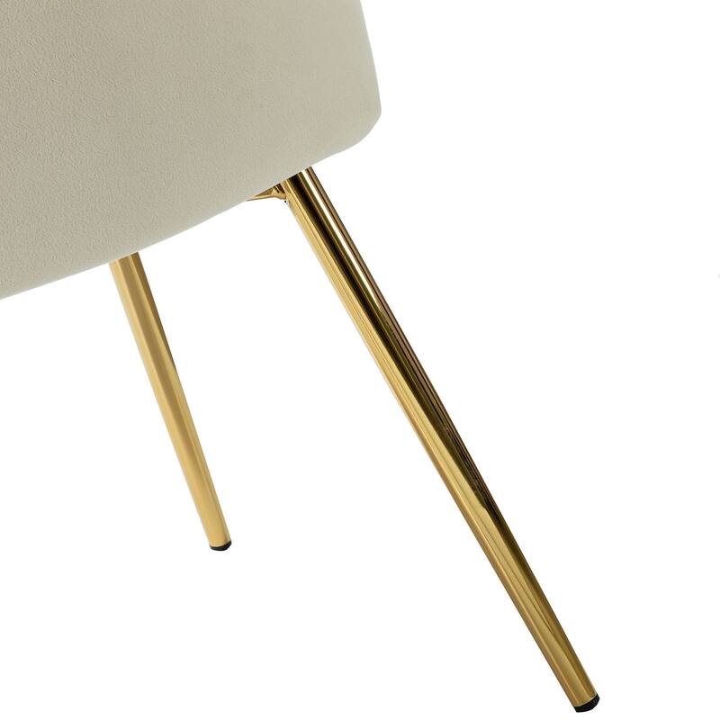 Barbara Contemporary Upholstered Side Chair with Small Base Set of 2 by HULALA HOME