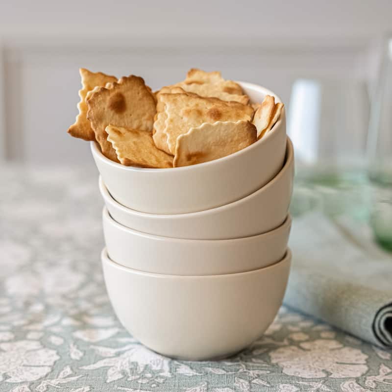 over&back Coupe 9oz Semi-Matte Stoneware Mini Bowls