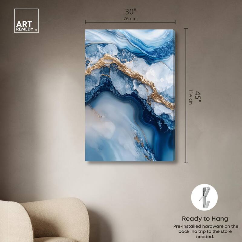 Molten Topaz II Canvas by Art Remedy, Gallery Wrapped