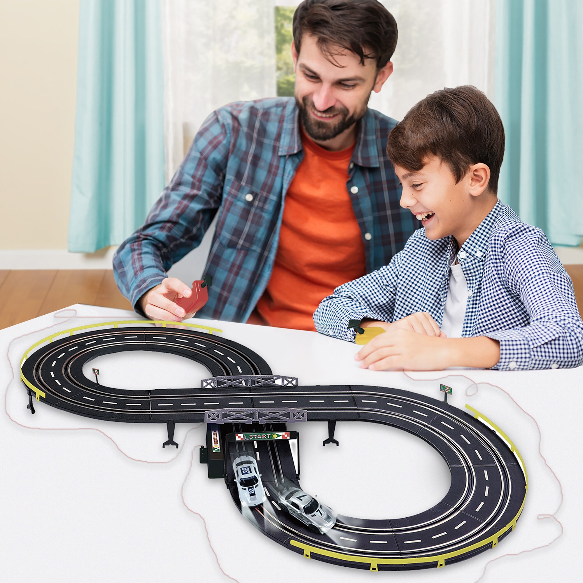 speed chase battery operated road racing set
