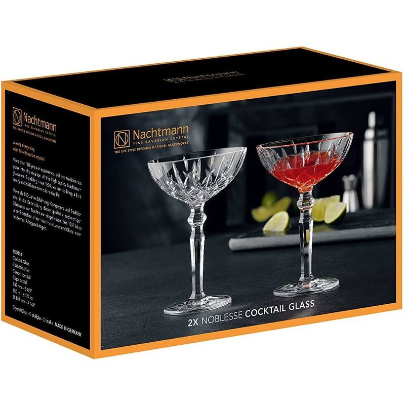 Nachtmann Set of 2 Noblesse Cocktail Glasses - 6oz